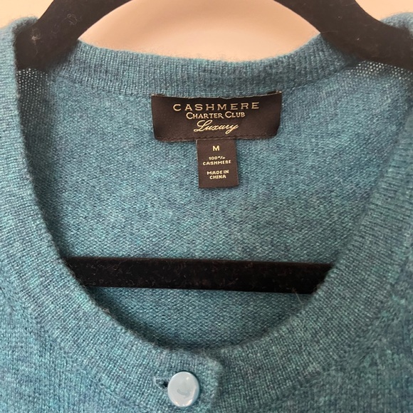 Charter Club Cashmere Essential Cardigan M luxury - Picture 5 of 6